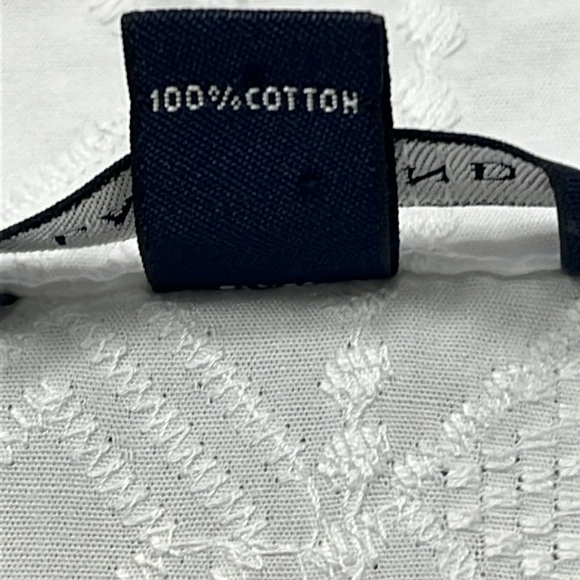 Lands End Embroidered 100% Cotton Tunic Sz L 14-16 Notch Coastal Beachy Swim - Picture 9 of 13